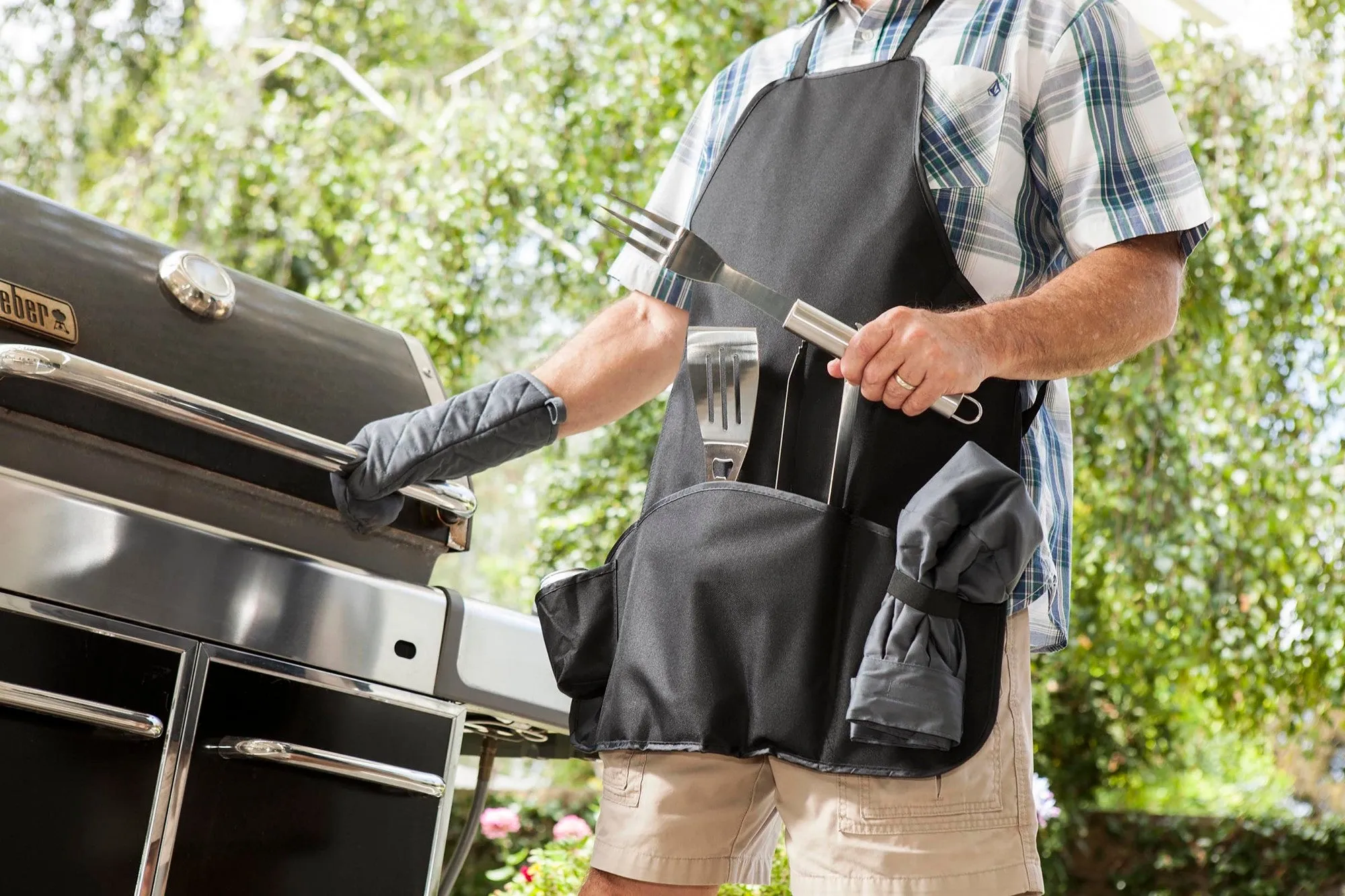 Clemson Tigers - BBQ Apron Tote Pro Grill Set