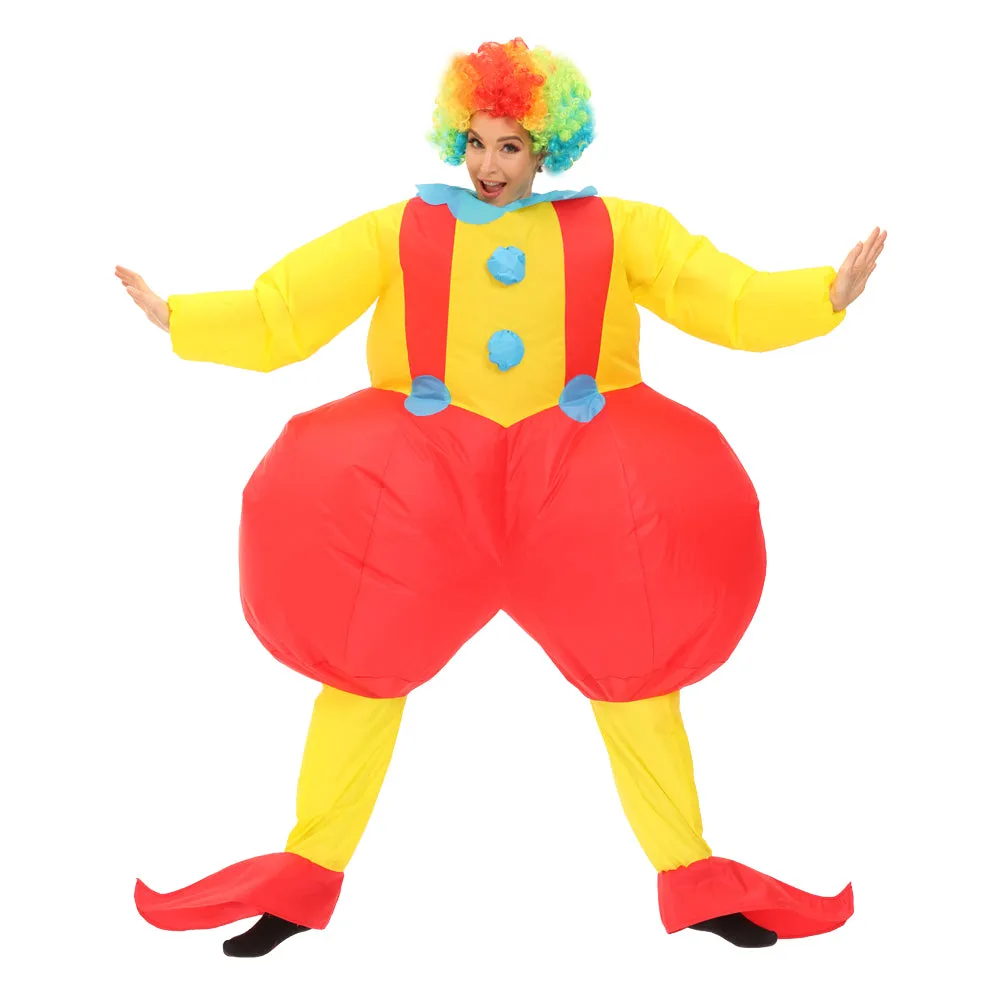 Clown Inflatable Costume Funny Blow up Costume for Halloween Cosplay Party Christmas