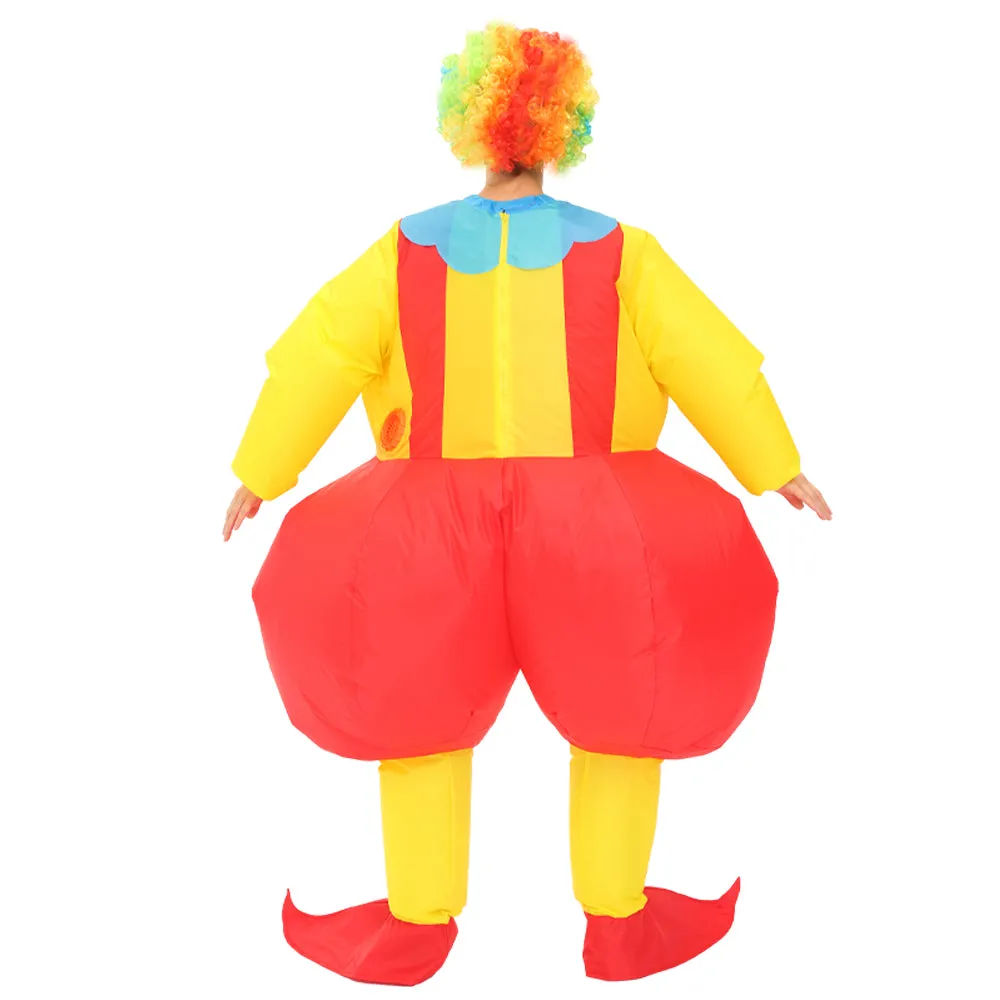 Clown Inflatable Costume Funny Blow up Costume for Halloween Cosplay Party Christmas