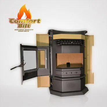 ComfortBilt HP22-N 3,000 sq. ft. EPA Certified Pellet Stove with Auto Ignition 80 lb Hopper Capacity Apricot New