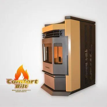 ComfortBilt HP22-N 3,000 sq. ft. EPA Certified Pellet Stove with Auto Ignition 80 lb Hopper Capacity Apricot New