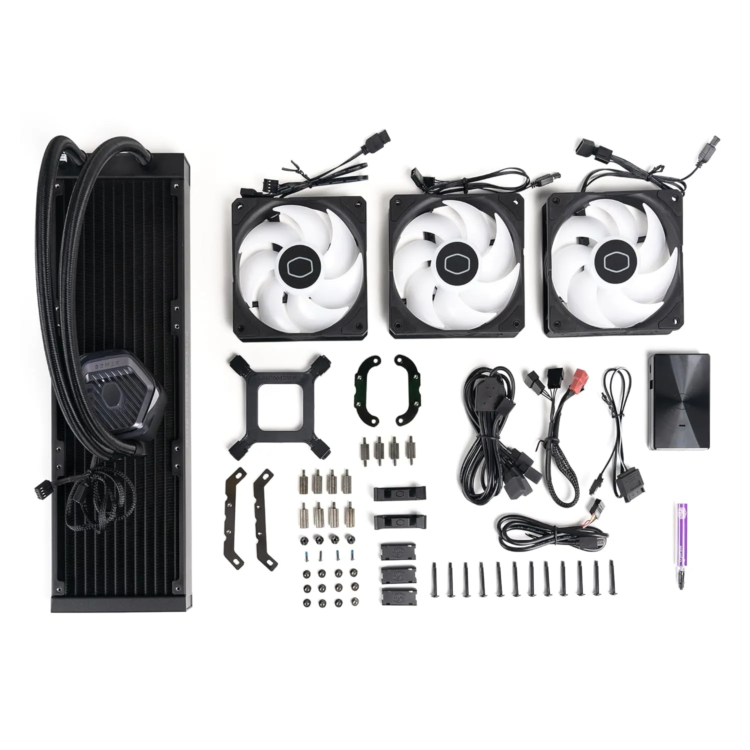 Cooler Master MASTERLIQUID 360 ATMOS ARGB 360mm Liquid CPU Cooler (MLX-D36M-A25PZ-R1)