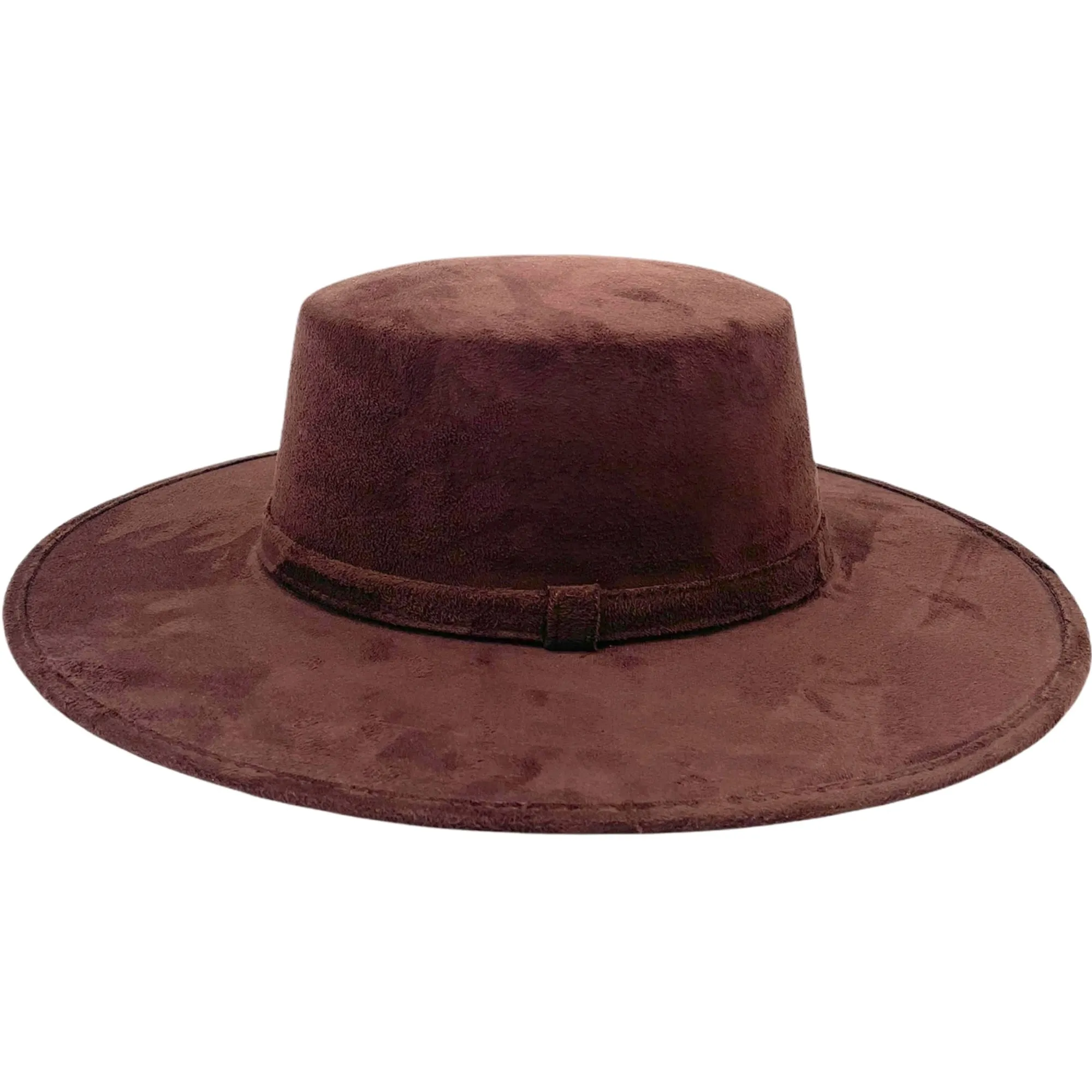 Cordobes Suede Hat- Dark Brown