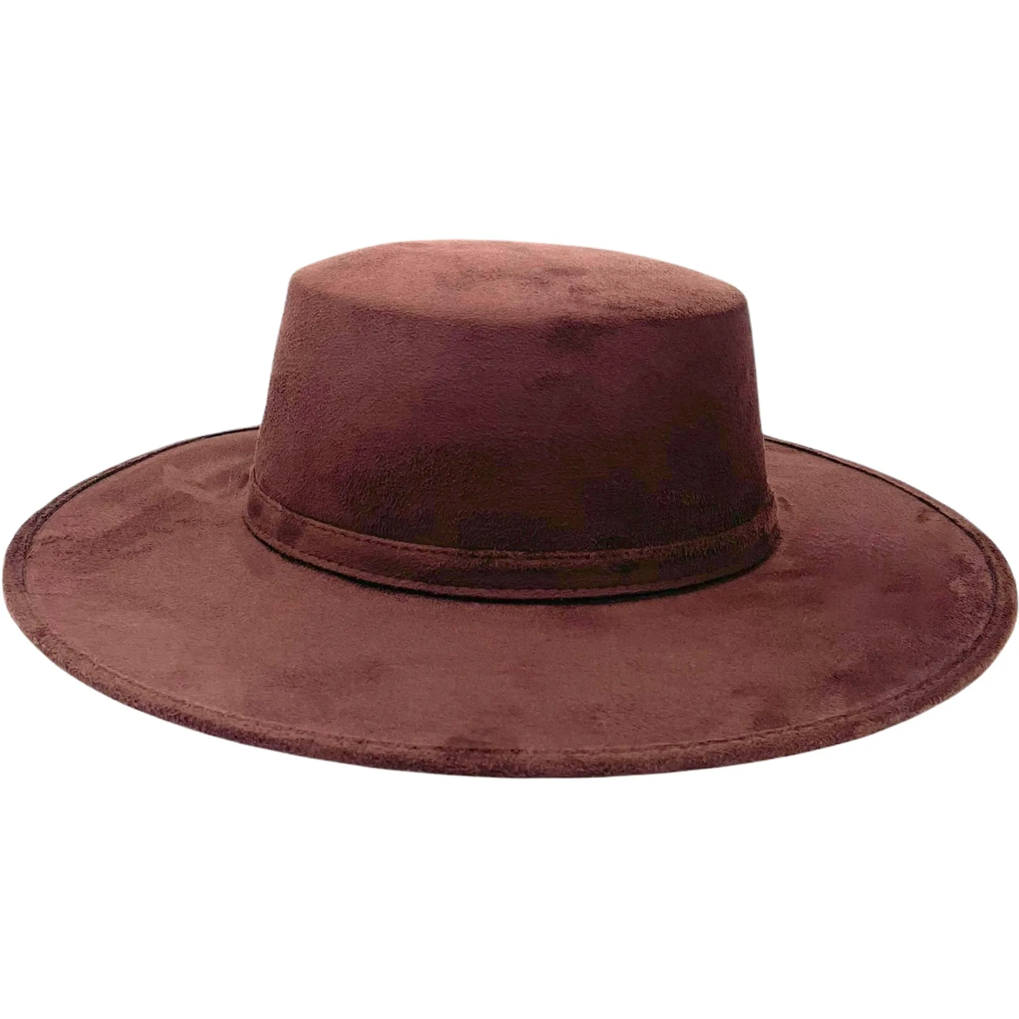 Cordobes Suede Hat- Dark Brown