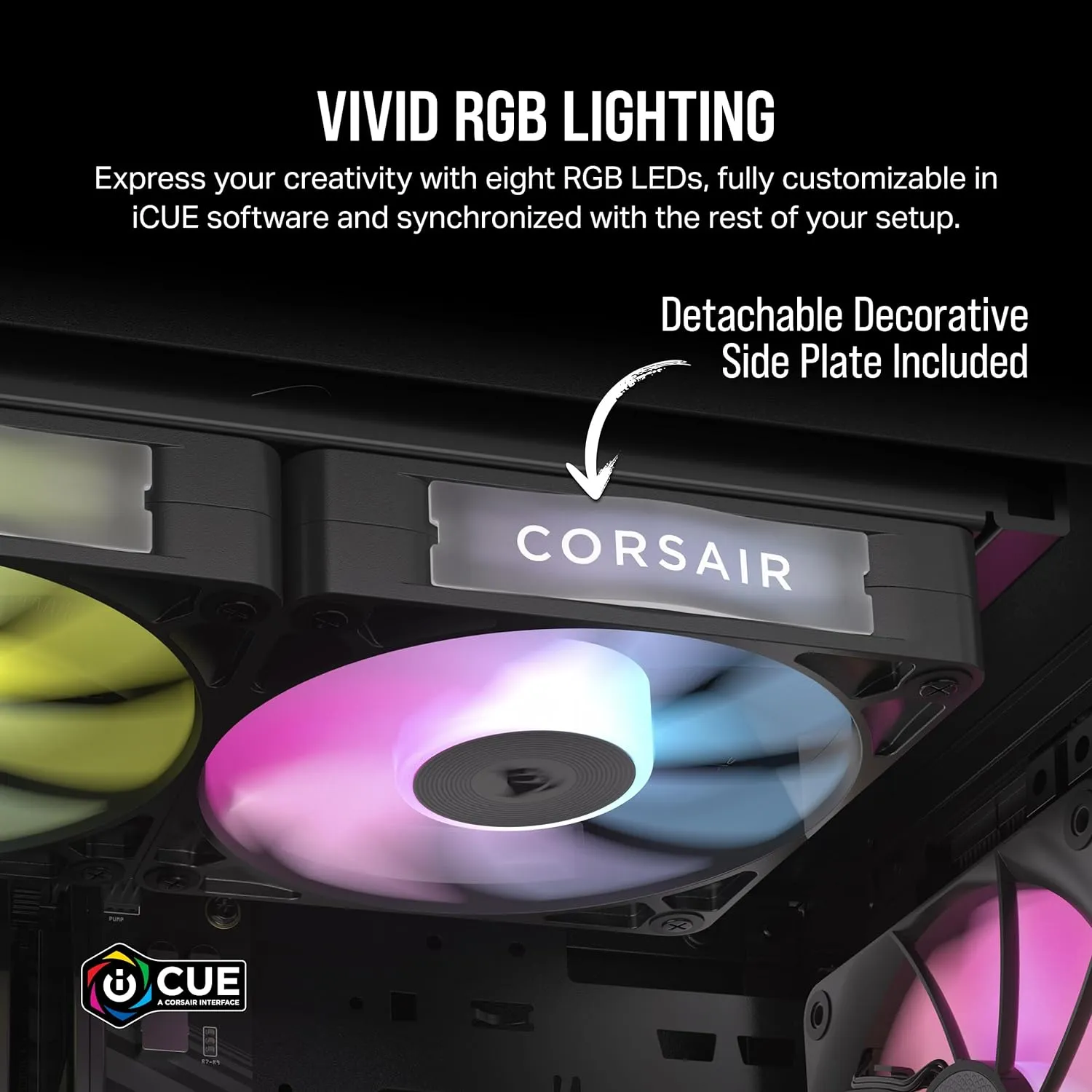 Corsair iCUE LINK RX140 RGB Starter Kit 140mm PWM 風扇 - Black 黑色 (2件裝) CO-9051020-WW