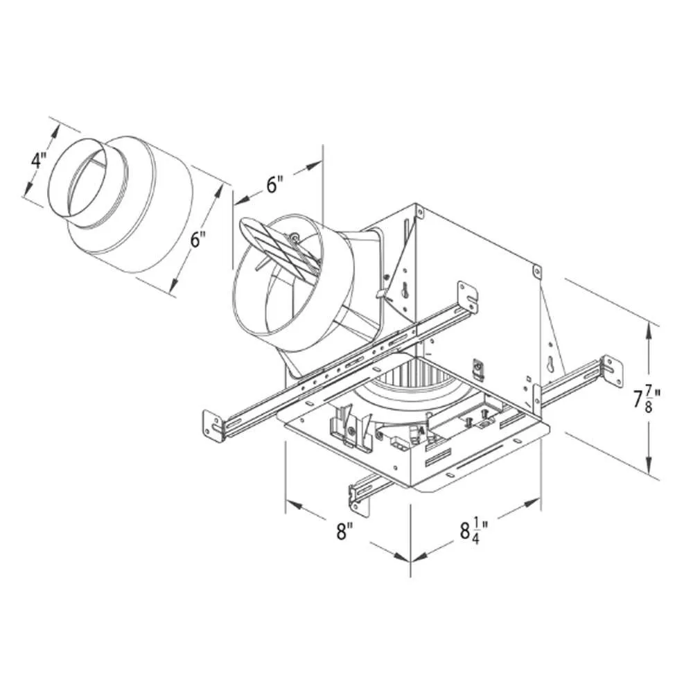 Delta BreezElite Adjustable 80-110 CFM Bathroom Exhaust Fan