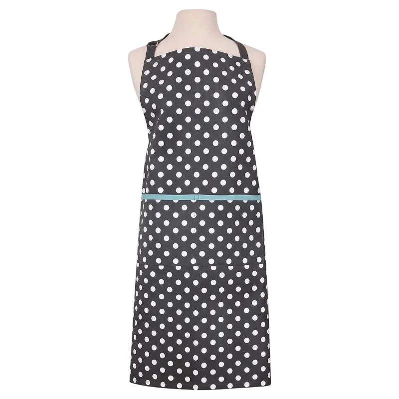 Dexam Polka Dot Slate Grey Apron