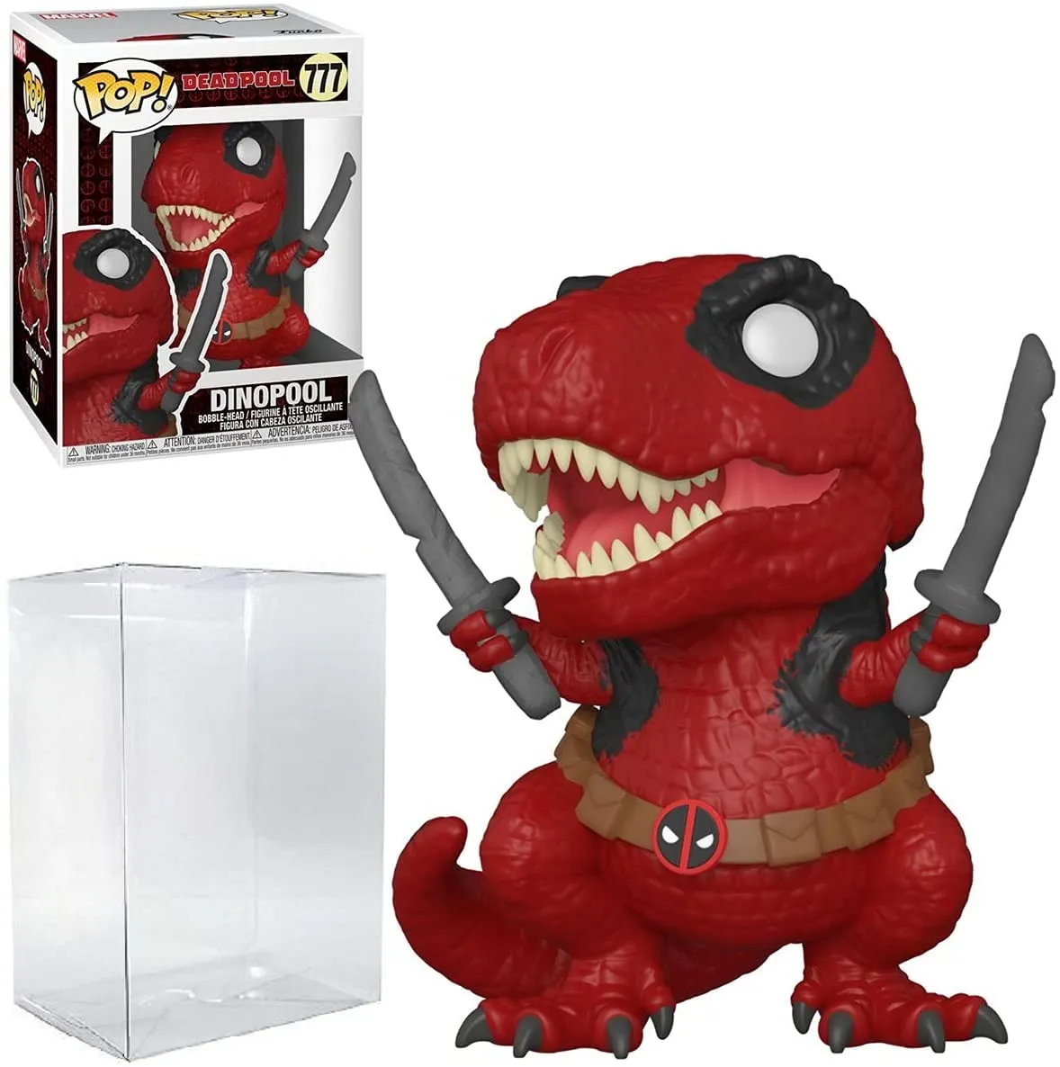 Dinopool Deadpool Pop #777 Pop Marvel Deadpool Vinyl Figure (Bundled with EcoTek Protector to Protect Display Box)