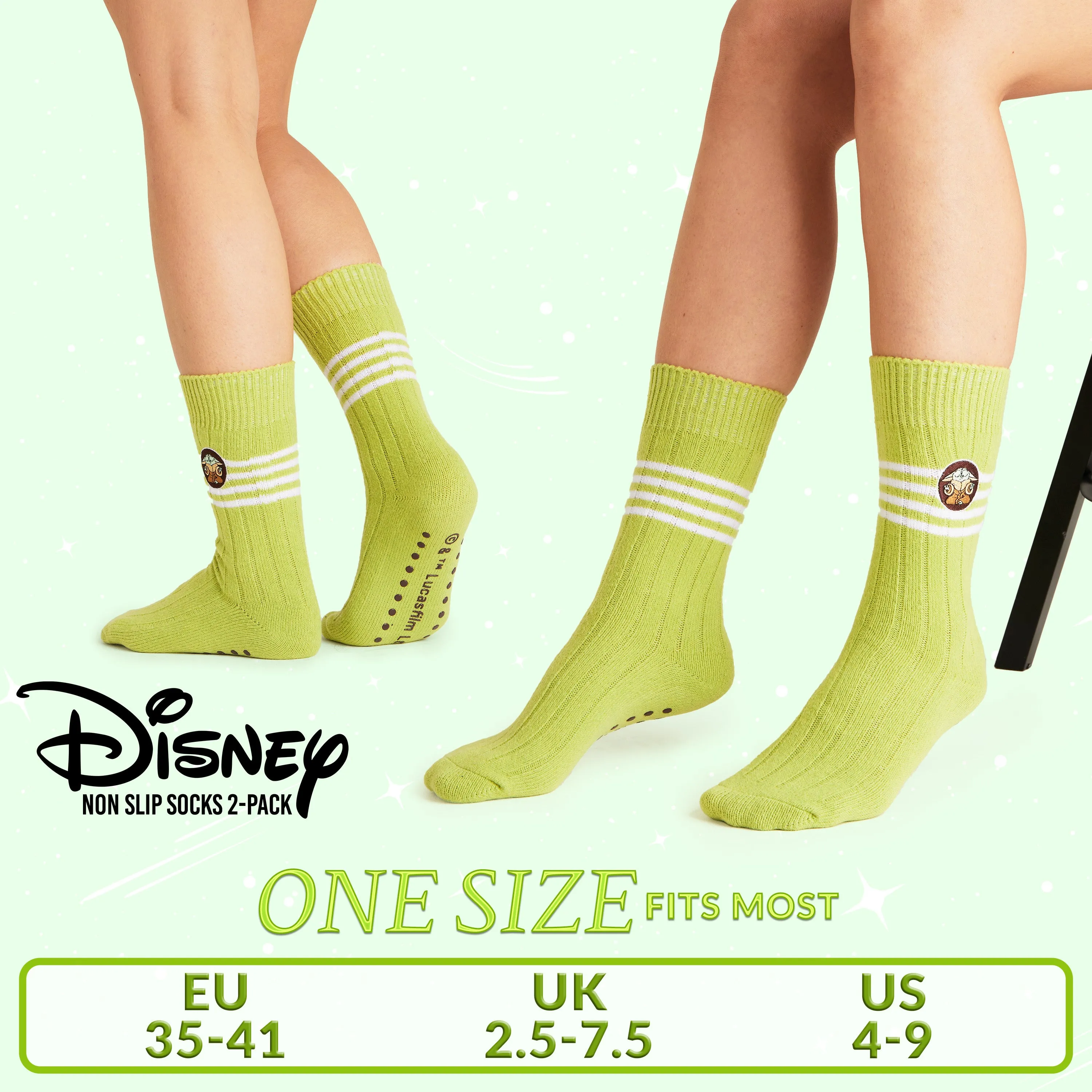 Disney Bed Socks for Women, Non Slip Socks -  Baby Yoda