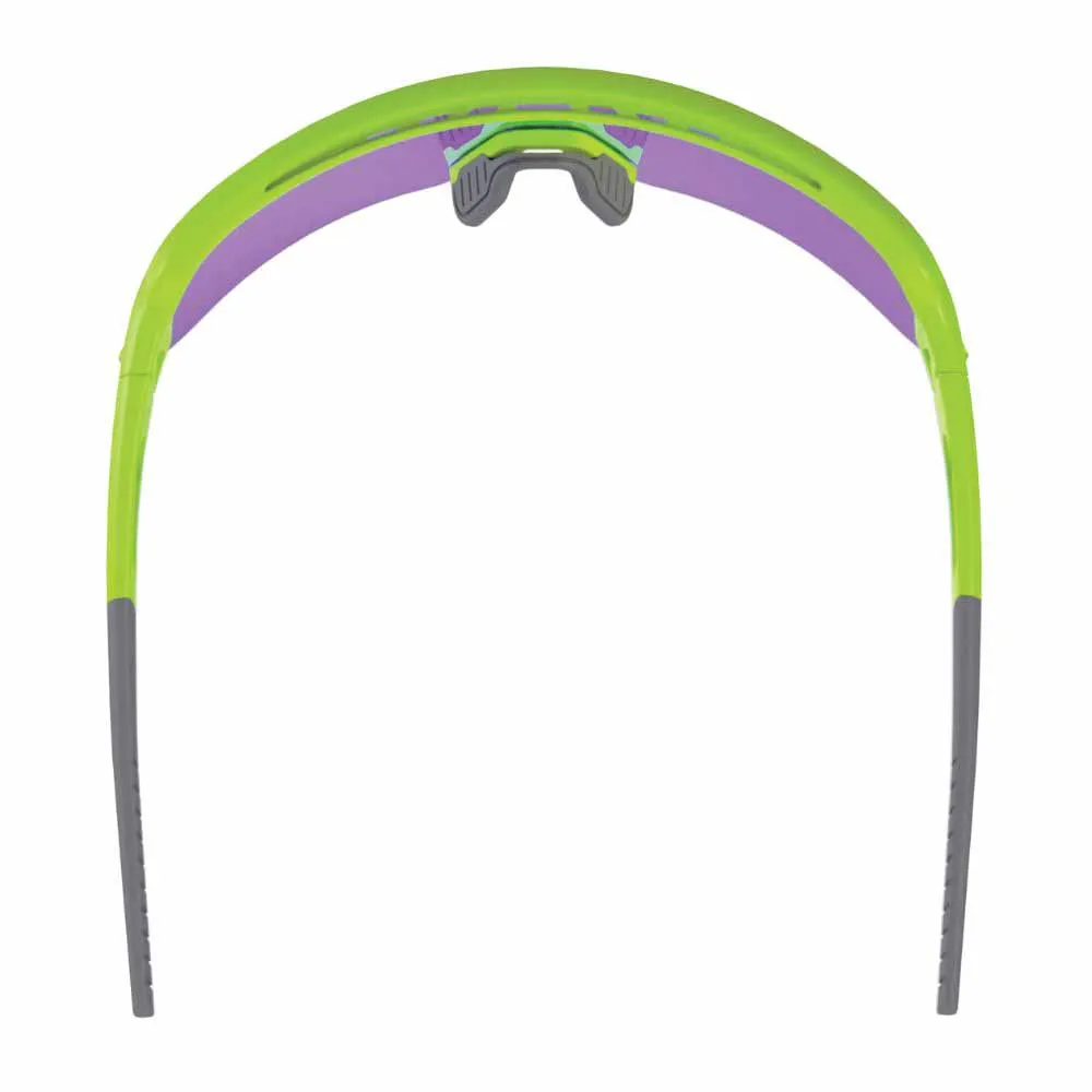 Ergodyne 55015 AEGIR-MI Lime Frame Purple Mirror Lens Safety Glasses