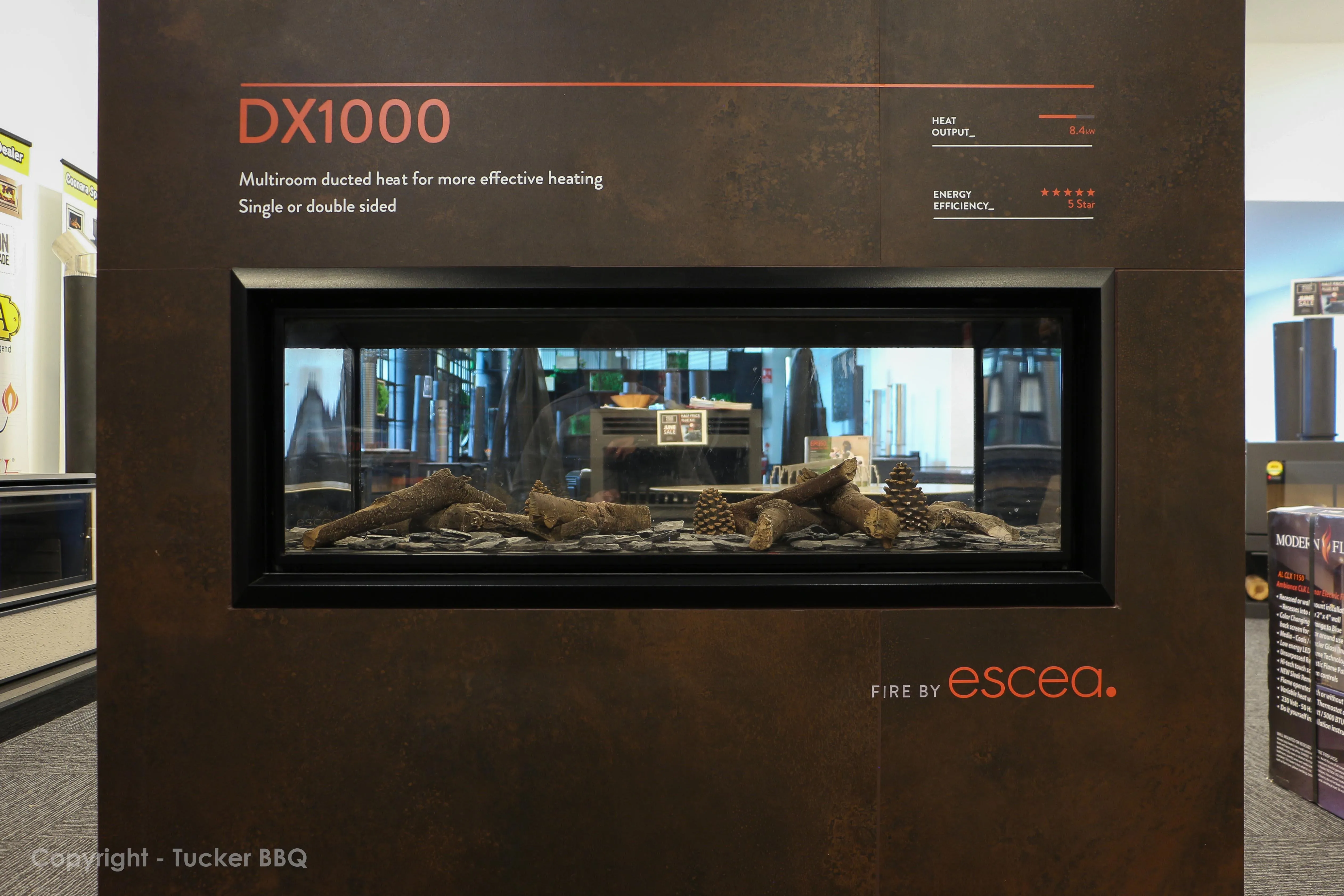 Escea DX1000 Double Sided Gas Fireplace