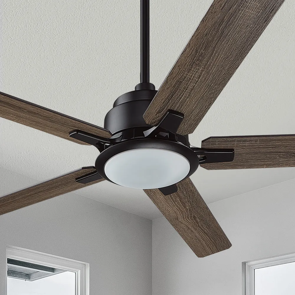 Essex Smart Outdoor Ceiling Fan with Dimmable LED Light Remote 52 Inch