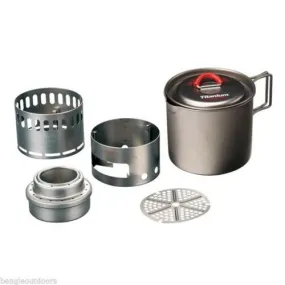 Evernew Titanium Ti Mug Pot 500 / Alcohol Stove / DX Stand Set / System ECA538