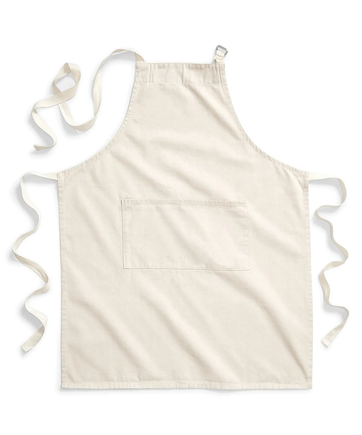 Fairtrade cotton adult craft apron | Natural