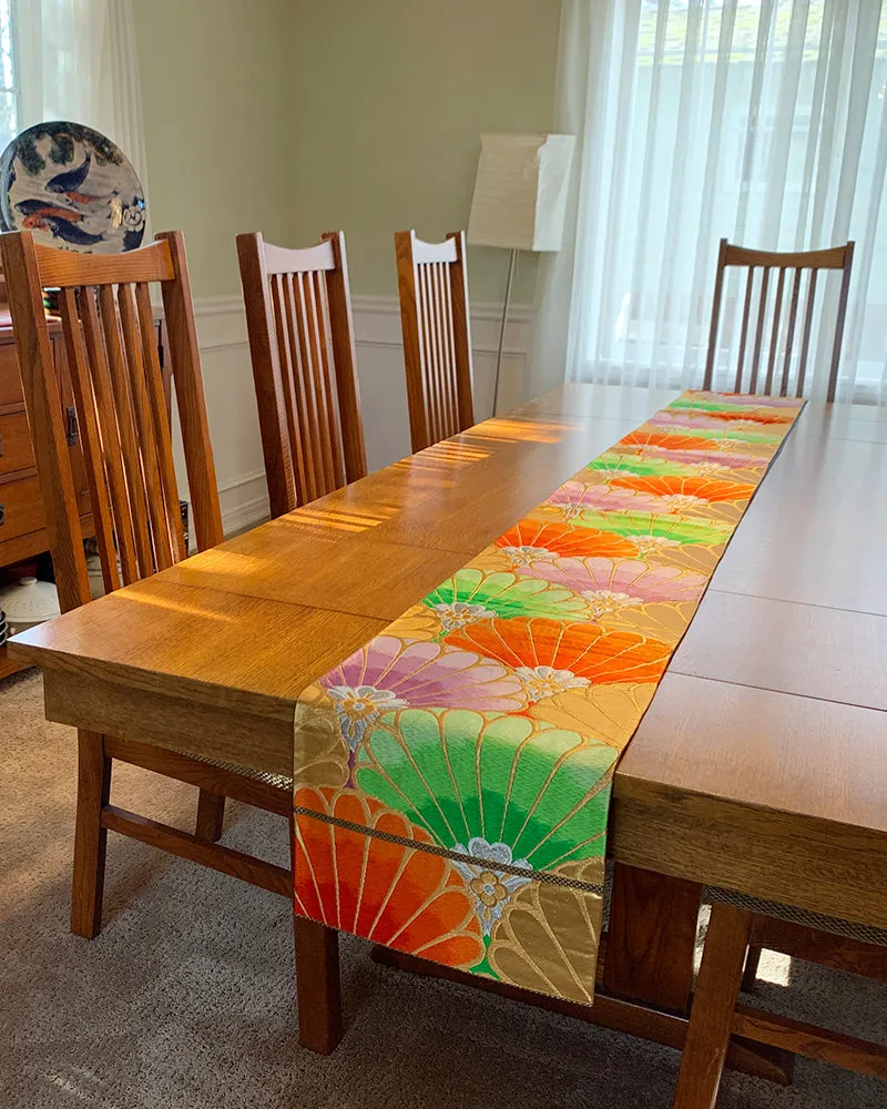 Fan Hankles Kimono Obi Table Runner