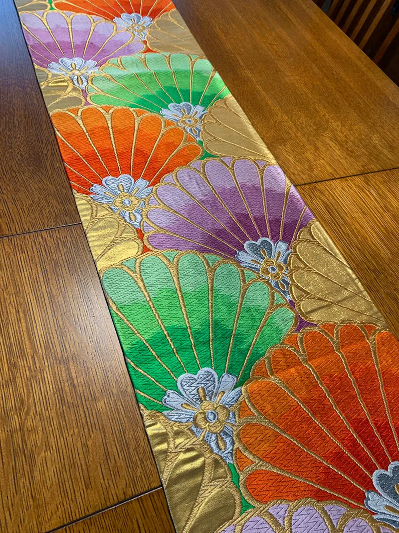 Fan Hankles Kimono Obi Table Runner