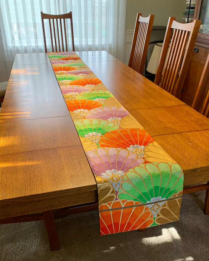 Fan Hankles Kimono Obi Table Runner