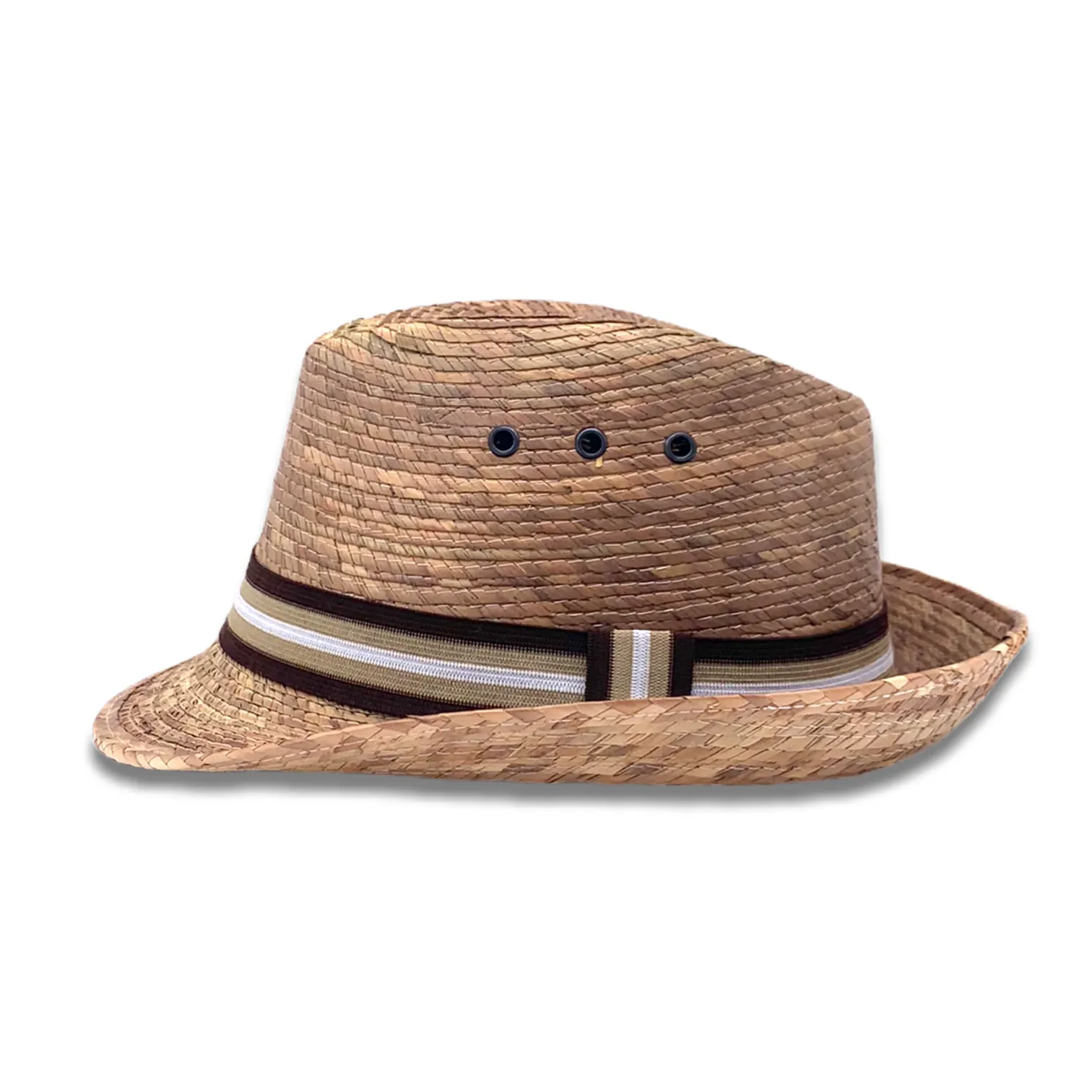 Fedora Palm Hat- Burnt Sahuayo Palm 4