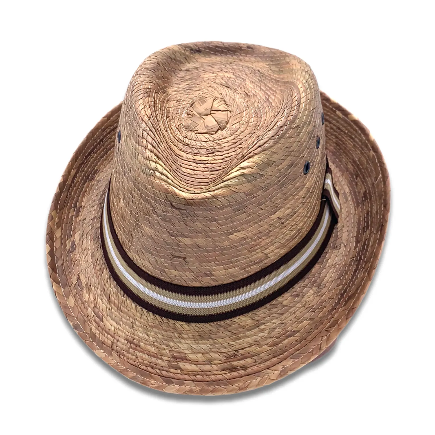 Fedora Palm Hat- Burnt Sahuayo Palm 4