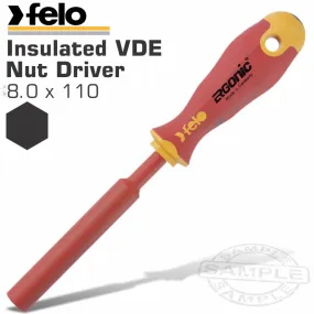 FELo 419 8.0X110 Nut DRiver Ergonic Insulated Vde FEL41908030