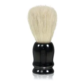 Fendrihan White Boar Bristle Shaving Brush, Black Handle