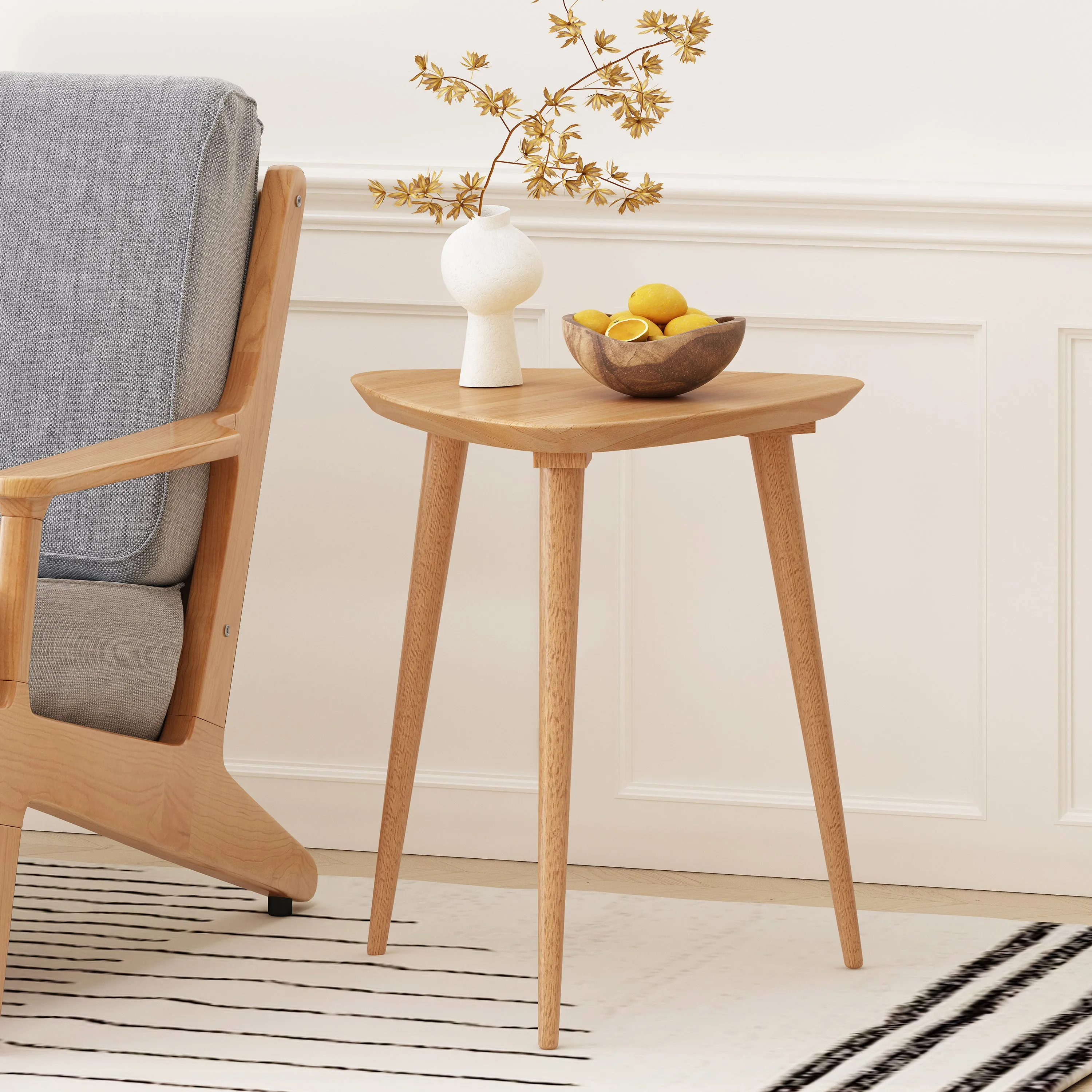 Finnian Wood Finish End Table