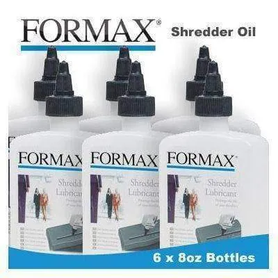 Formax High Security Paper Shredder Oil (6 x 8 oz bottles) (Discontinued)