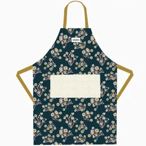 Gingiber Apron - Golden Blue Floral