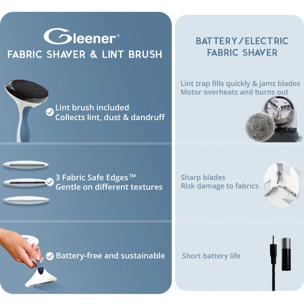 GLEENER 4-in-1 Fabric Shaver & Lint Brush