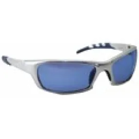 GTR Safety Glasses Silver-Ice Blue Mirror Lens