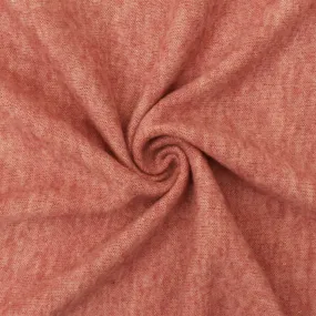 Heather Warm Coral-Beige Stretch Brushed Jersey Knit Fabric