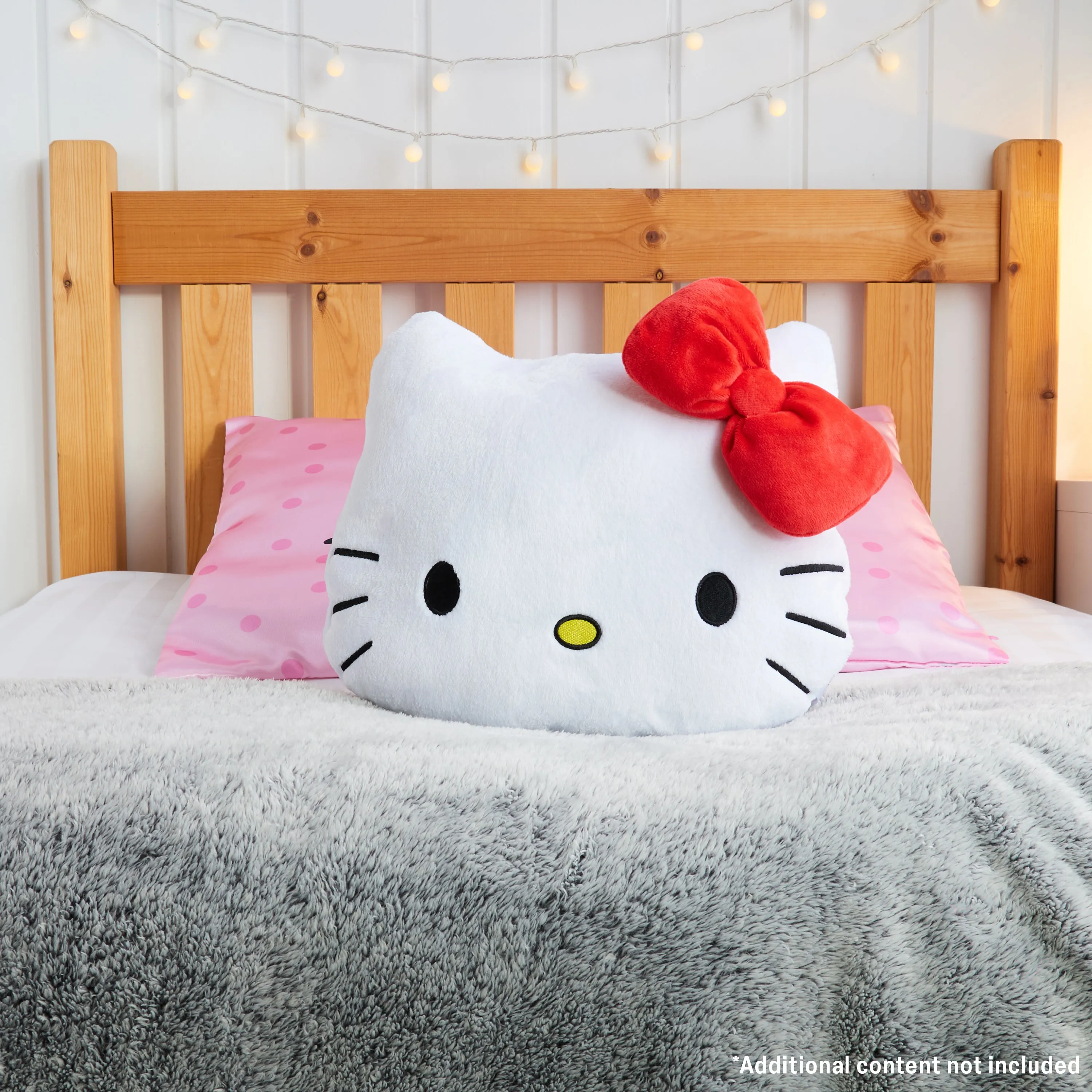 Hello Kitty 3D Plush Pillow Cushion for Bed, Sofa, Cuddle Cushion Women Teens Kids Kawaii Bedroom Accessories 37 x 32cm Gifts for Her