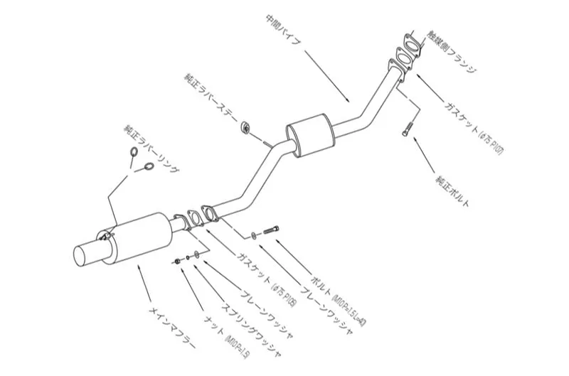 HKS 93-98 Toyota Supra 3.0 Turbo Hi-Power Exhaust [Off Road Use Only] (hks32003-AT009)