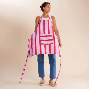 Hommey Apron - Grapefruit Stripes