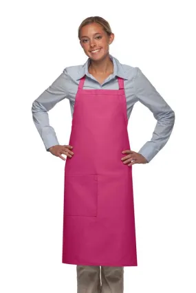 Hot Pink Deluxe Butcher Adjustable Apron (1 Pocket)