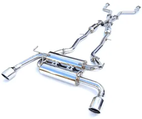 Invidia 14  Infiniti Q50 Gemini w/ Rolled Stainless Steel Tips Cat-Back Exhaust