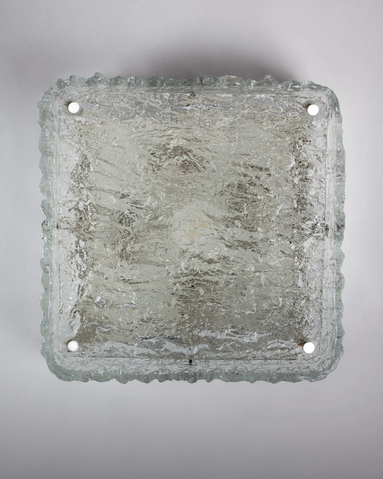 Kaiser Leuchten Flush Mount with Square Textured Glass