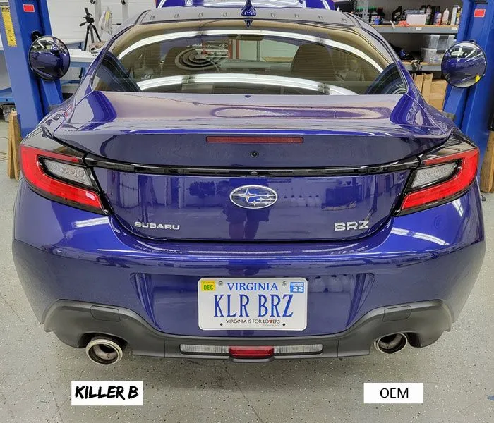 Killer B Motorsport Exhaust Tip Extensions 2022  BRZ/GR86