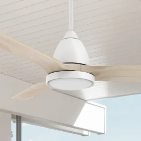 Koa Outdoor/Indoor Smart Ceiling Fan with LED Light and Remote 52”