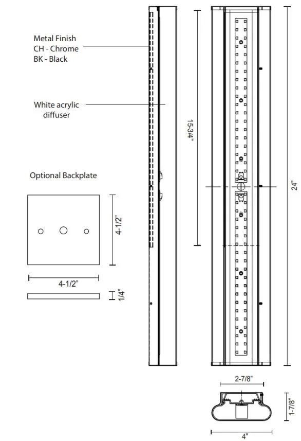 Kuzco VL60224 Ferguson 24" LED Vanity