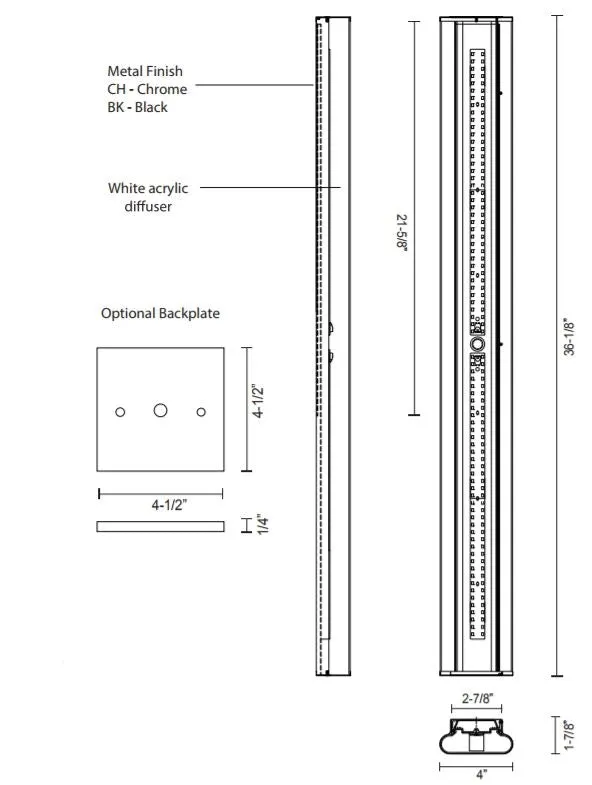 Kuzco VL60236 Ferguson 36" LED Vanity