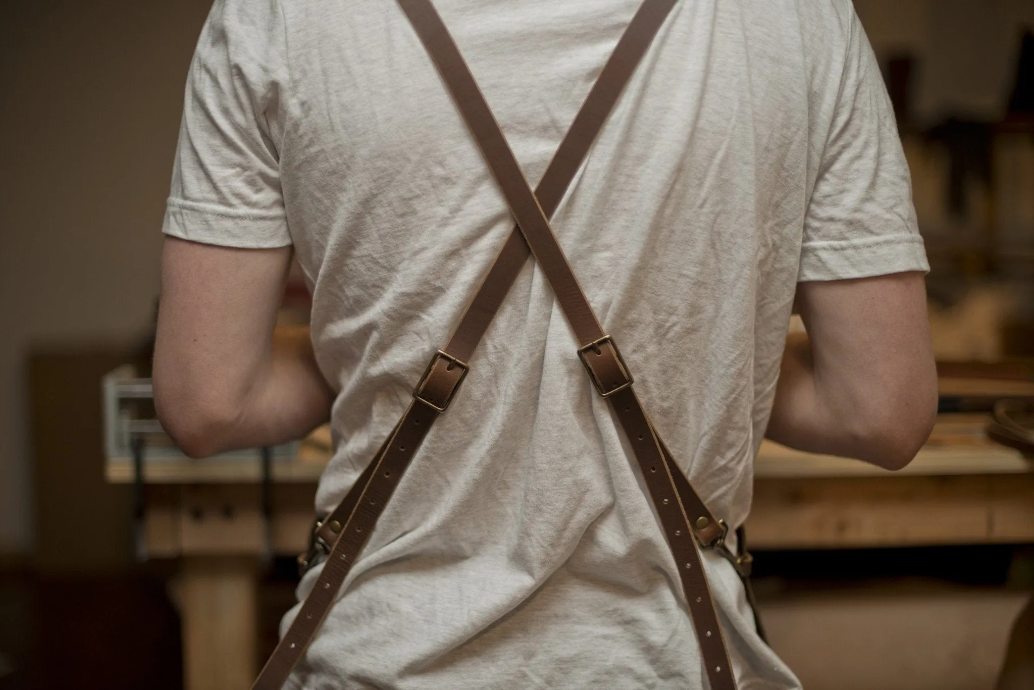 LEATHER WORK APRON