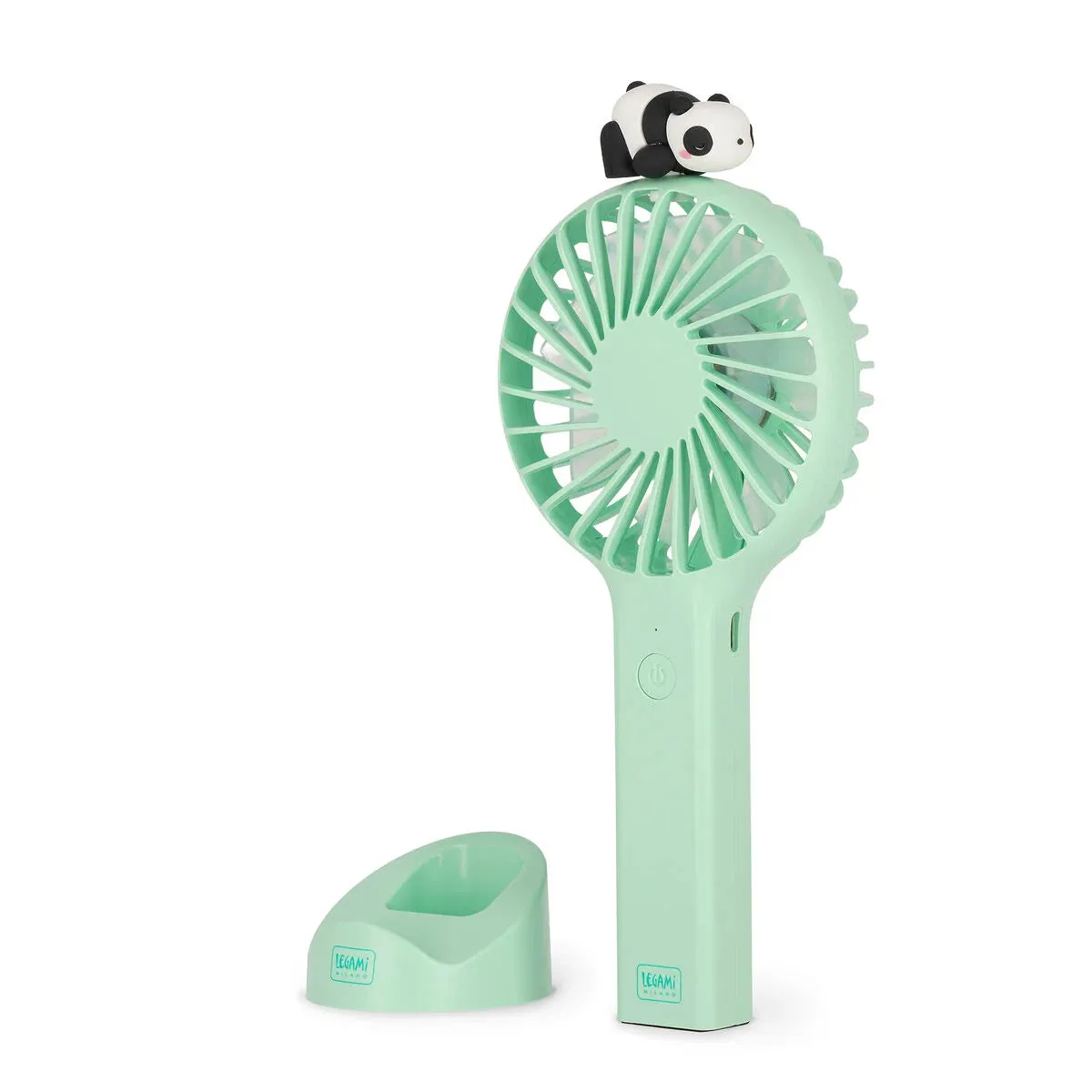 Legami Rechargeable Portable Fan With - Mini Fan - Panda