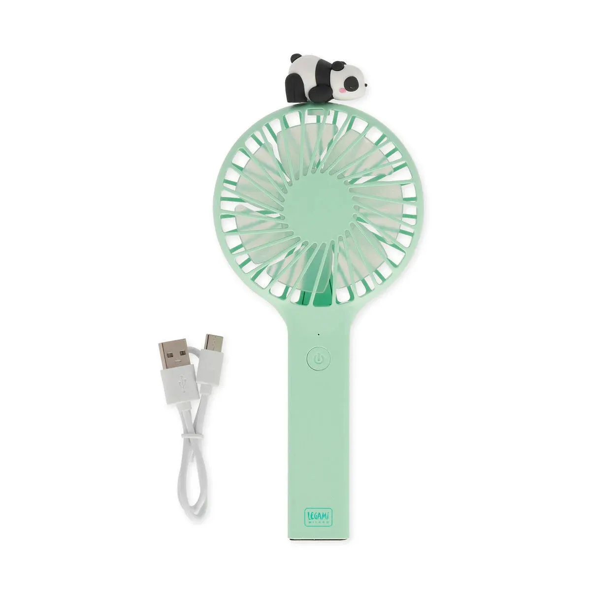 Legami Rechargeable Portable Fan With - Mini Fan - Panda