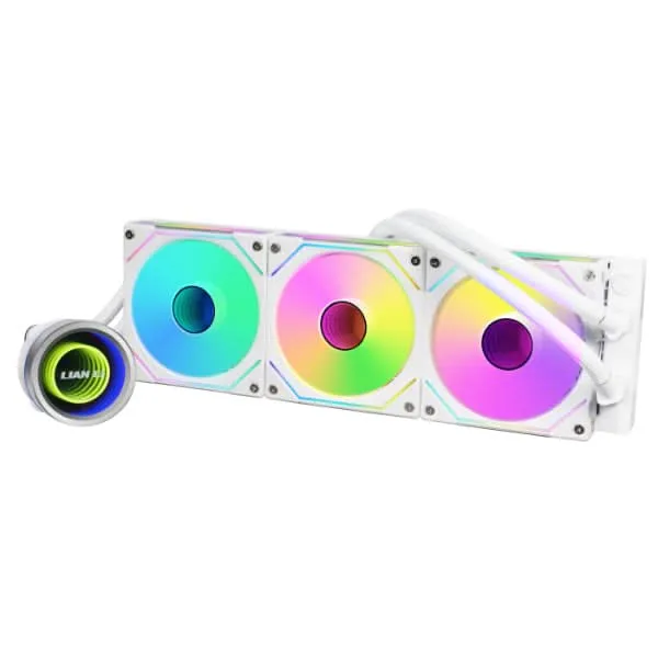 LIAN LI GALAHAD II 360 TRINITY 360MM AIO LIQUID COOLER WHITE