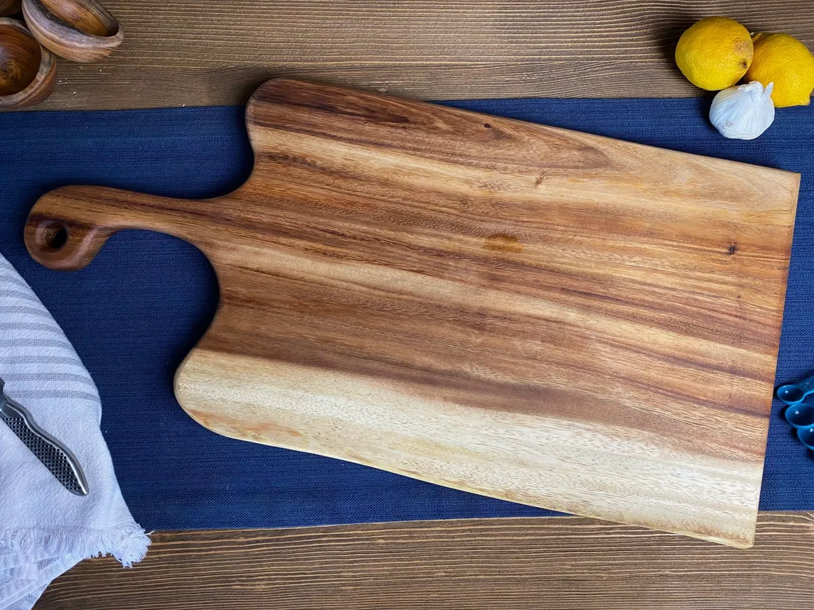 Live Edge Walnut Cutting Board with Handle