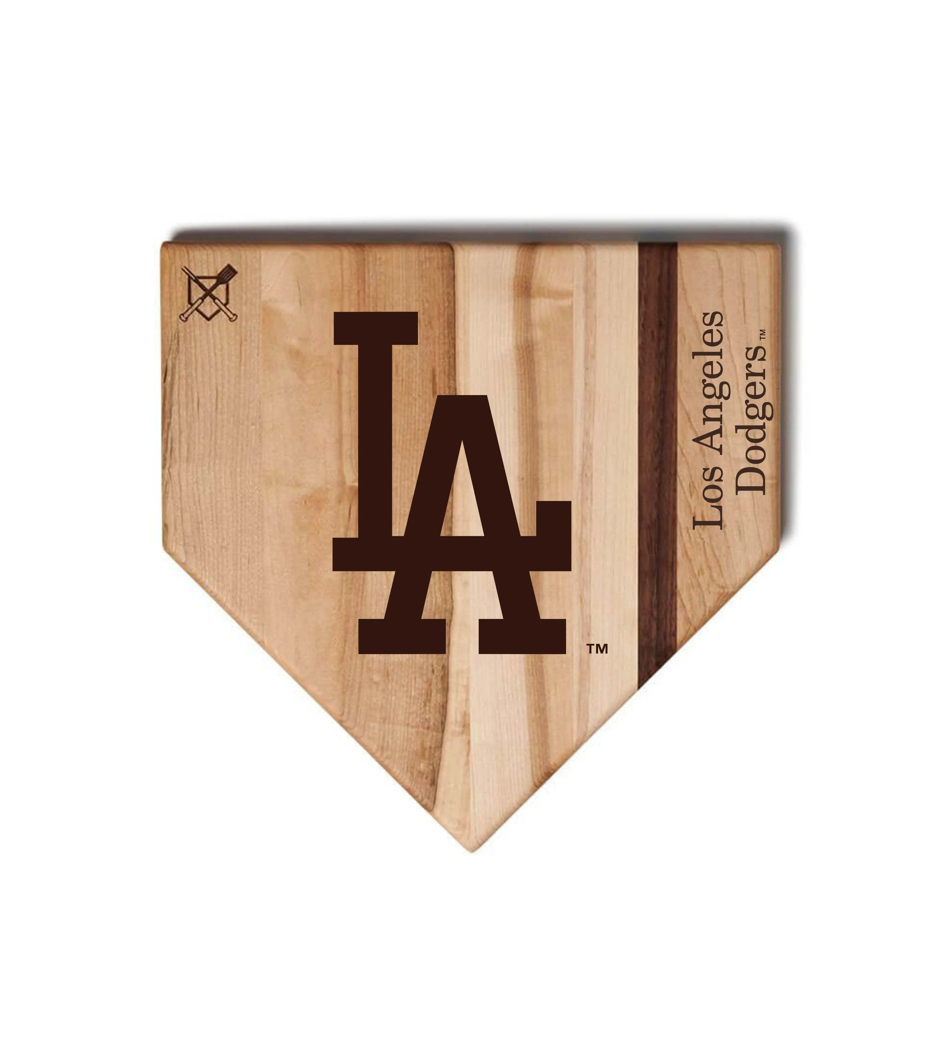 Los Angeles Dodgers Home Plate Cutting Boards | Multiple Sizes | Multiple Designs