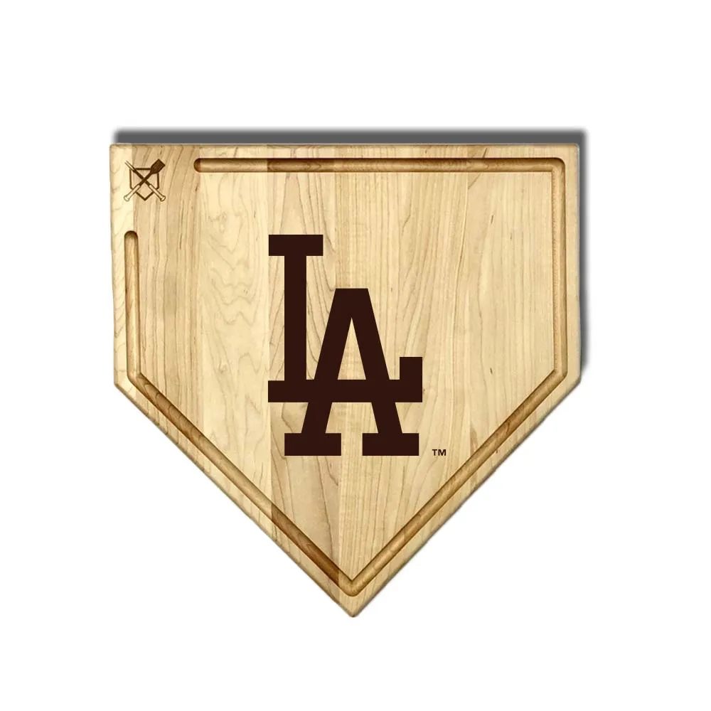 Los Angeles Dodgers Home Plate Cutting Boards | Multiple Sizes | Multiple Designs