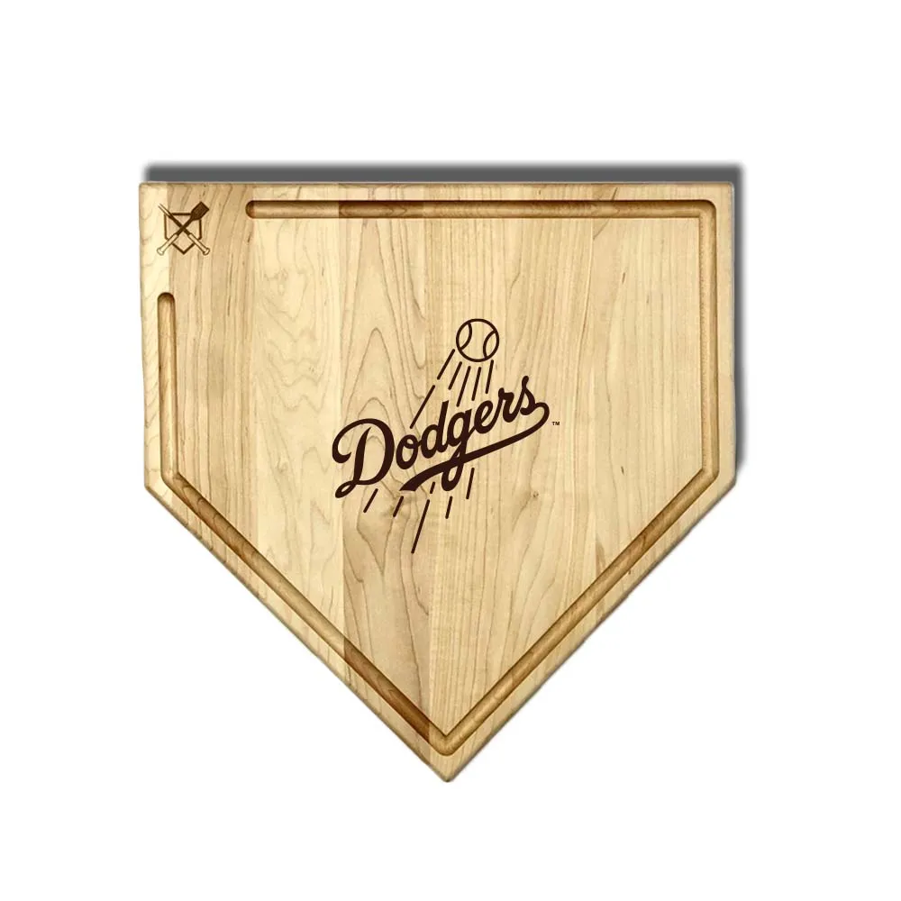 Los Angeles Dodgers Home Plate Cutting Boards | Multiple Sizes | Multiple Designs