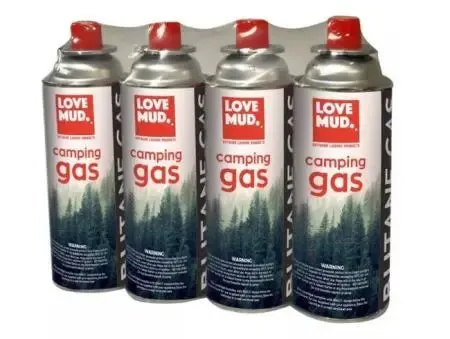 Love Mud Butane Camping Gas - Pack of 4